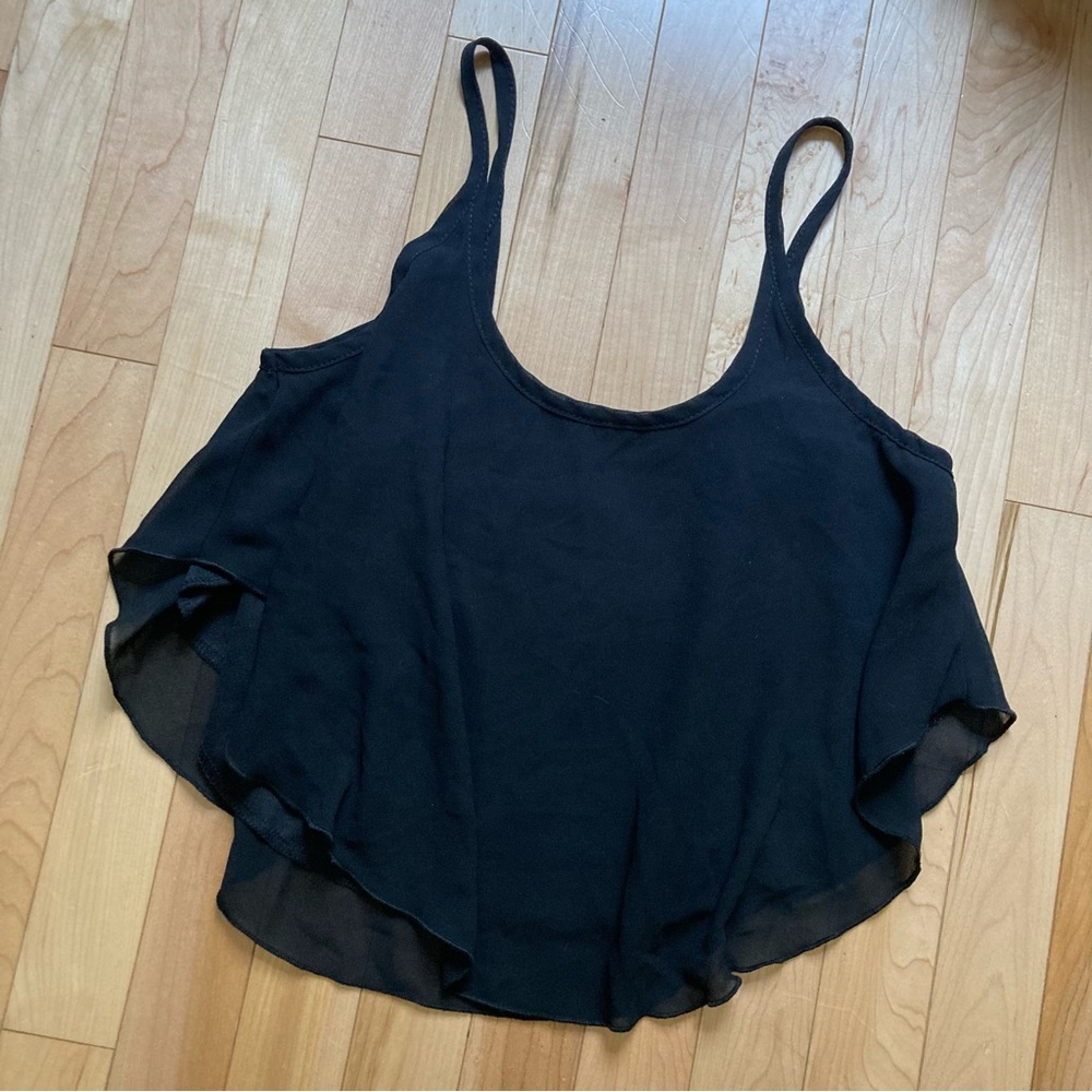 Flowy black tank top